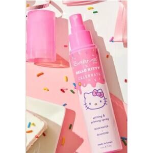 Hello Kitty x Crème Shop Setting & Priming Spray Rosewater Diamond 3.52oz Sealed
